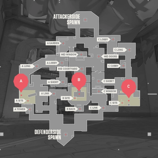 Split Map: Interactive Valorant Guides and Callouts